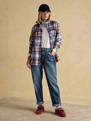 Lorena Blue Brushed Cotton Shirt - Image 5 of 9