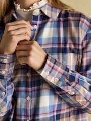 Lorena Blue Brushed Cotton Shirt - Image 6 of 9