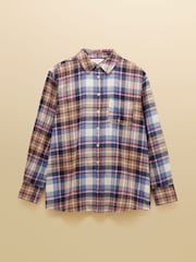 Lorena Blue Brushed Cotton Shirt - Image 9 of 9