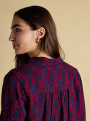 Joules Elvina Burg/White Relaxed Fit Shirt - Image 5 of 8