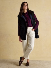 Joules Elvina Burg/White Relaxed Fit Shirt - Image 7 of 8