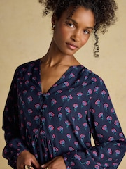 Joules Ava Navy Popover Blouse - Image 5 of 8