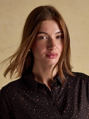 Joules Elvina Brown Relaxed Fit Shirt - Image 3 of 7