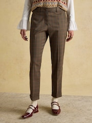 Ada Brown Relaxed Trouser - Image 1 of 8