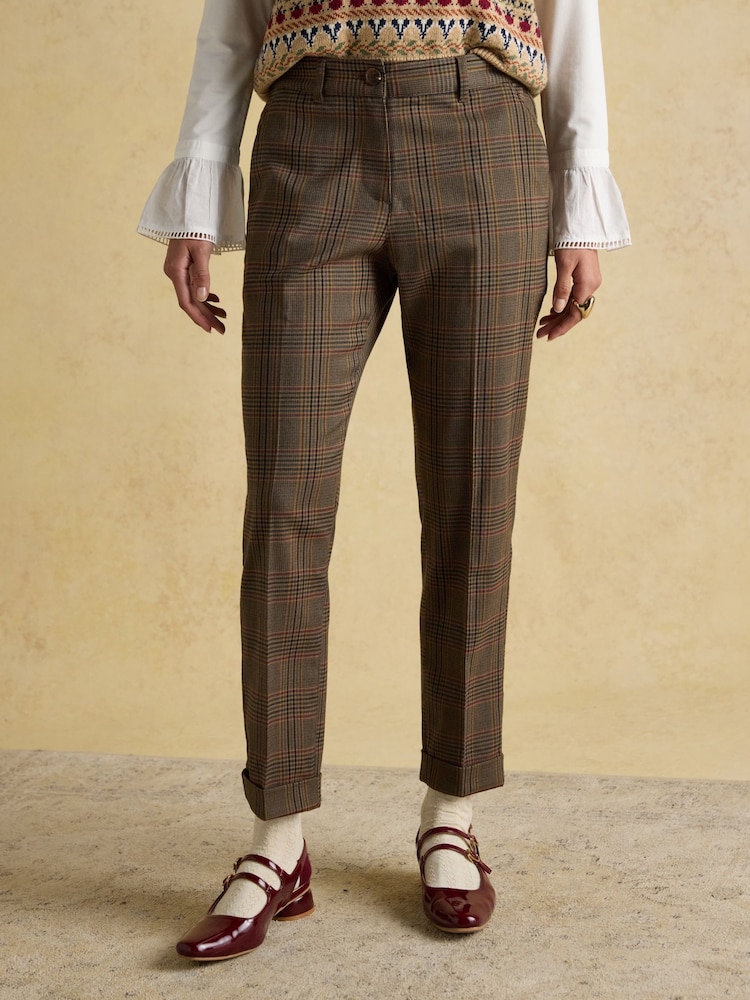 Ada Brown Relaxed Trouser - Image 1 of 8