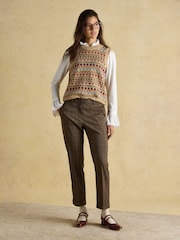Ada Brown Relaxed Trouser - Image 3 of 8