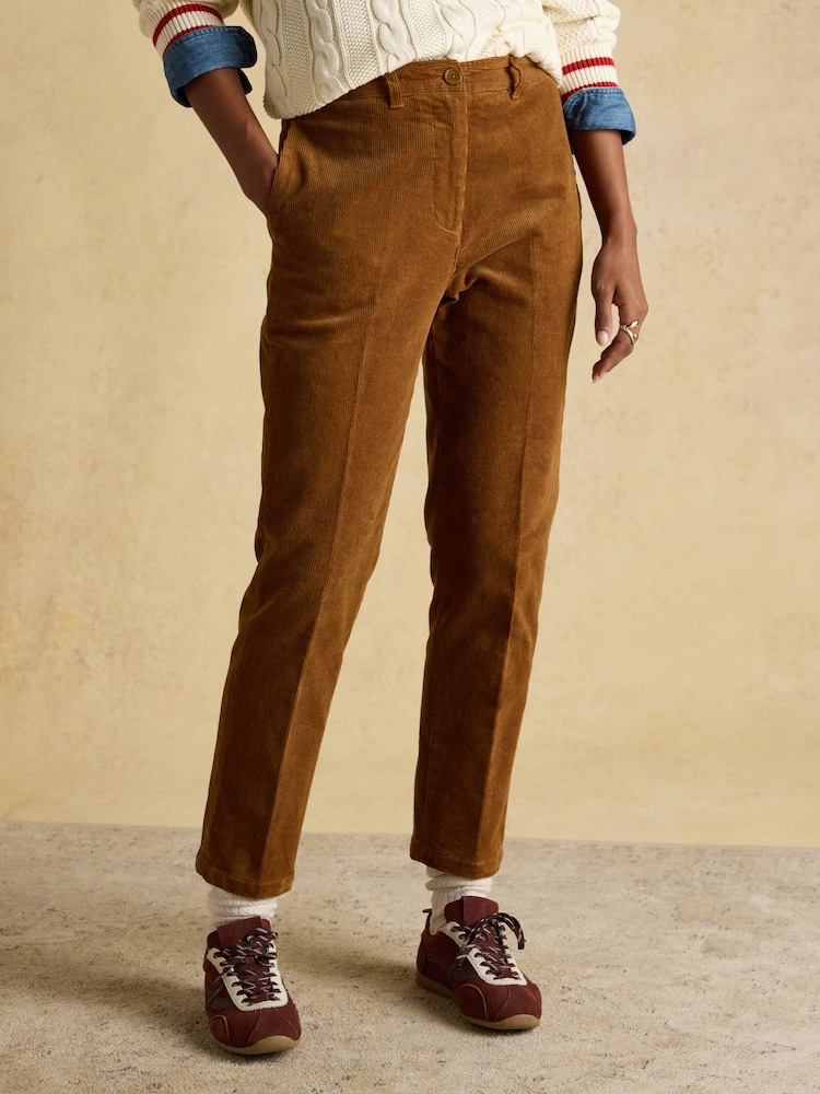 Calla Tan Brown Cord Trouser - Image 1 of 7 Calla Tan Brown Cord Trouser - Image 1 of 7