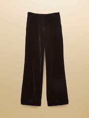 Joules Velvet Black Wide Leg Trouser - Image 8 of 8