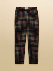 Joules Cora Navy Tapered Tweed Trouser - Image 8 of 8