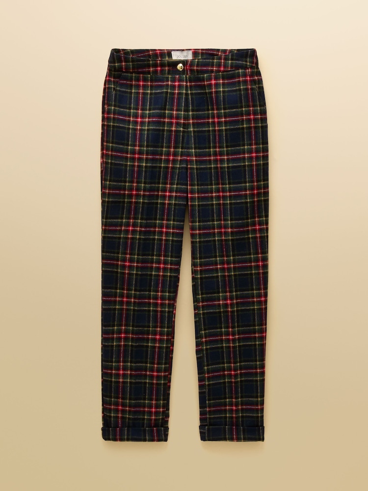 Joules Cora Navy Tapered Tweed Trouser - Image 8 of 8 Joules Cora Navy Tapered Tweed Trouser - Image 8 of 8