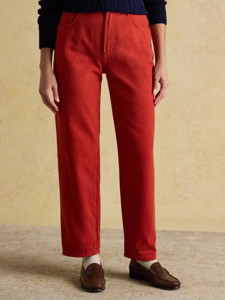 Joules Burnt Orange Relaxed Fit Jeans - Image 1 of 7 Joules Burnt Orange Relaxed Fit Jeans - Image 1 of 7