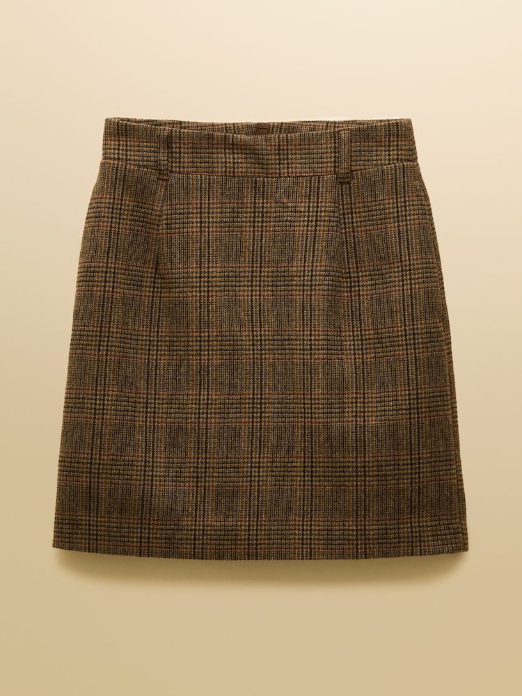 Castanho - Saia de tweed Joules Bramble - Imagem 7 de 7