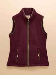 Joules Heritage Red Fleece Gilet - Image 10 of 10