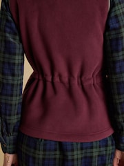 Joules Heritage Burgundy Fleece Gilet - Image 11 of 12
