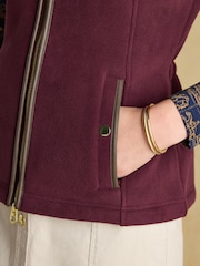 Joules Heritage Red Fleece Gilet - Image 6 of 10