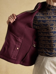 Joules Heritage Red Fleece Gilet - Image 8 of 10