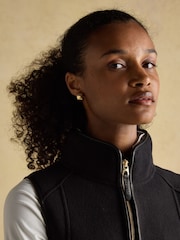Joules Heritage Black Fleece Gilet - Image 4 of 8