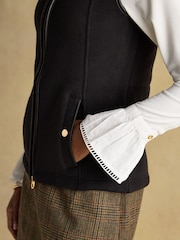 Joules Heritage Black Fleece Gilet - Image 5 of 8