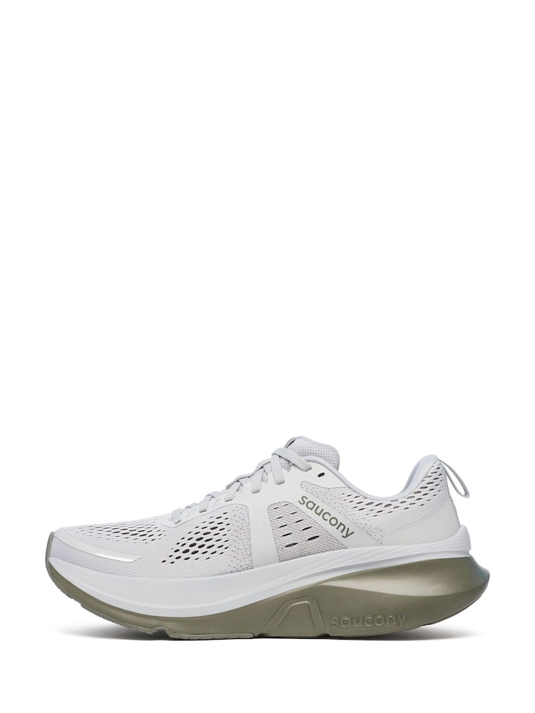 Saucony Mens White/Green Guide 18 Trainers - Image 2 of 6