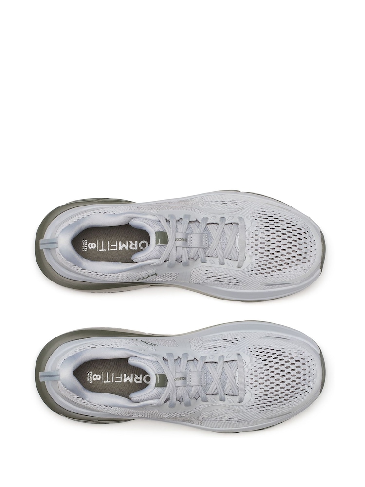 Saucony Mens White/Green Guide 18 Trainers - Image 5 of 6