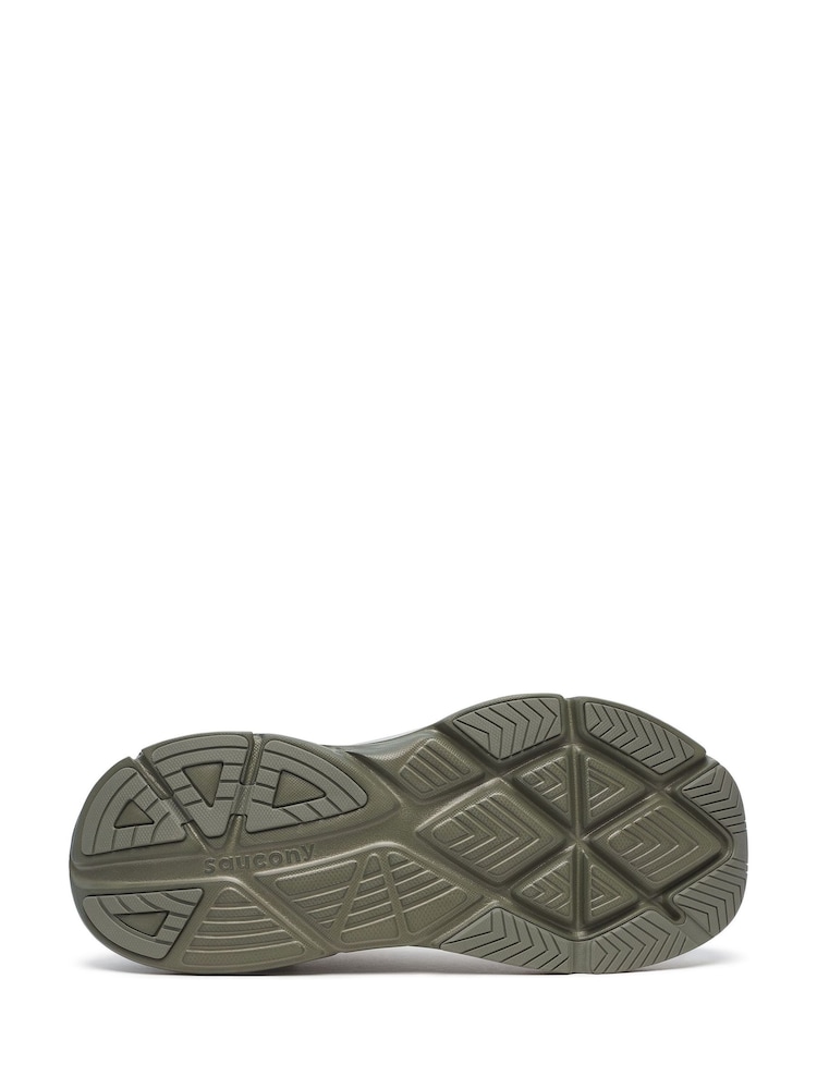 Saucony Mens White/Green Guide 18 Trainers - Image 6 of 6