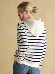 A rayas azul marino y crema - Sudadera con capucha Milbourne de Joules - Imagen 2 de 8