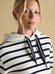 A rayas azul marino y crema - Sudadera con capucha Milbourne de Joules - Imagen 4 de 8