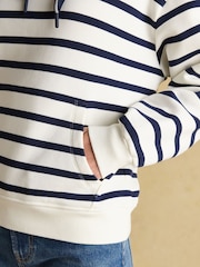 A rayas azul marino y crema - Sudadera con capucha Milbourne de Joules - Imagen 6 de 8