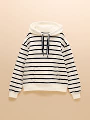 A rayas azul marino y crema - Sudadera con capucha Milbourne de Joules - Imagen 8 de 8
