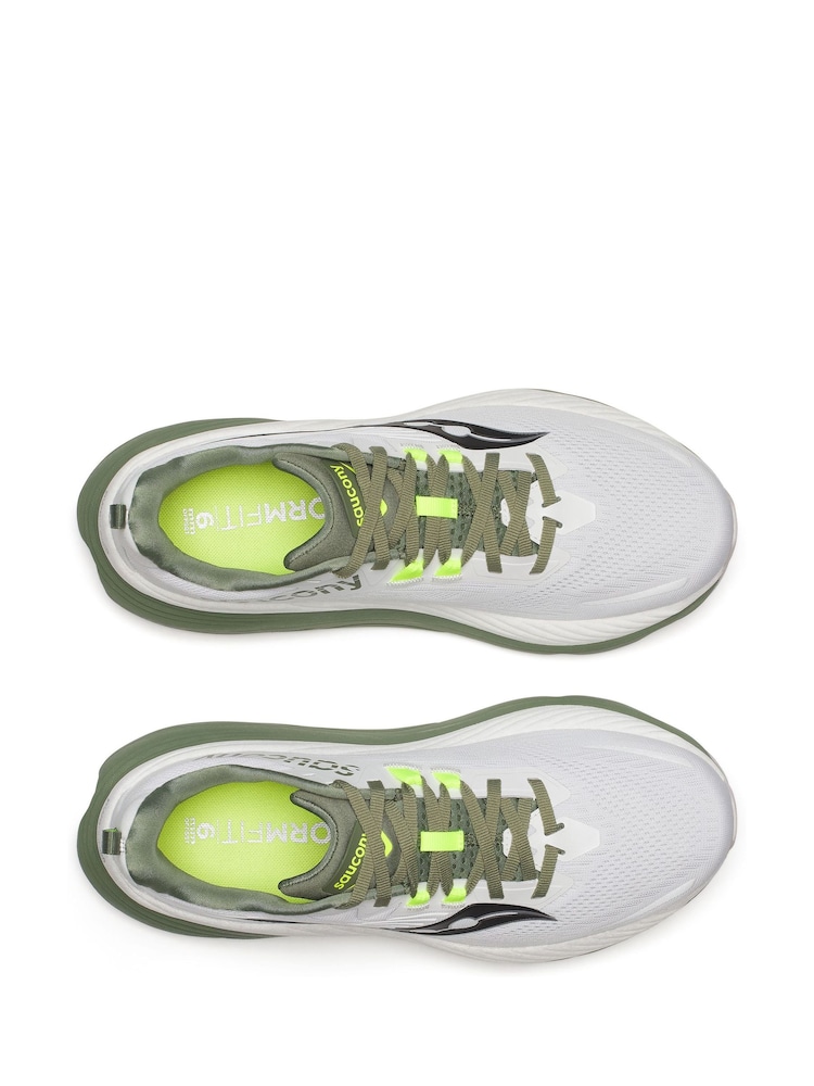 Saucony Mens Hurricane 24 White Trainers - Image 5 of 6