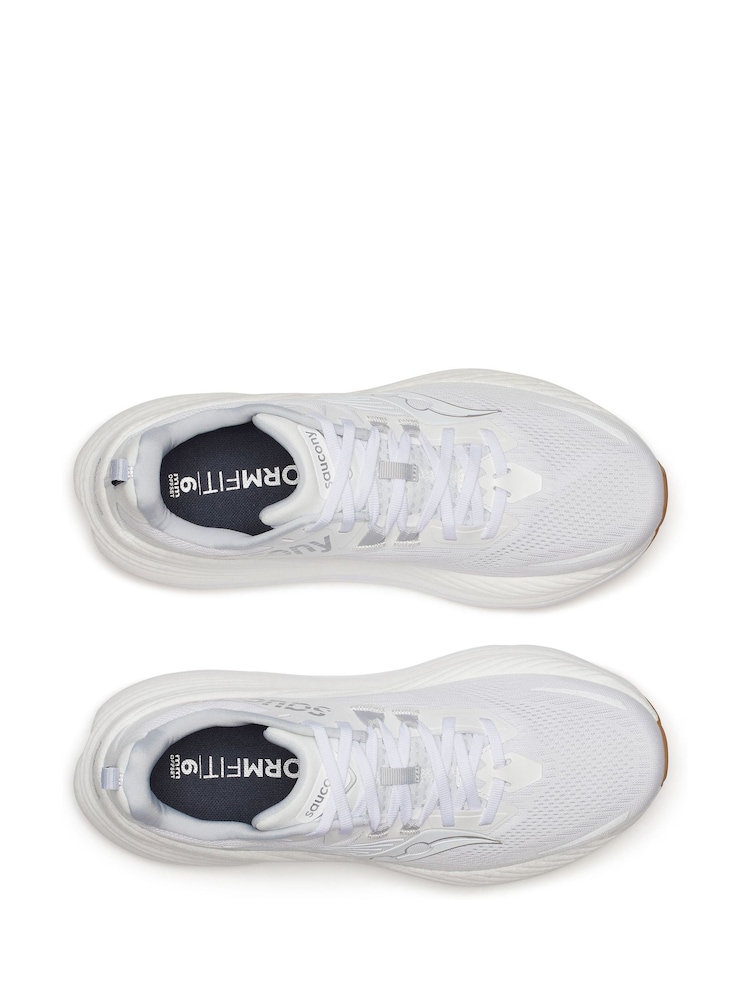 Saucony Mens Hurricane 24 White Trainers - Image 3 of 6