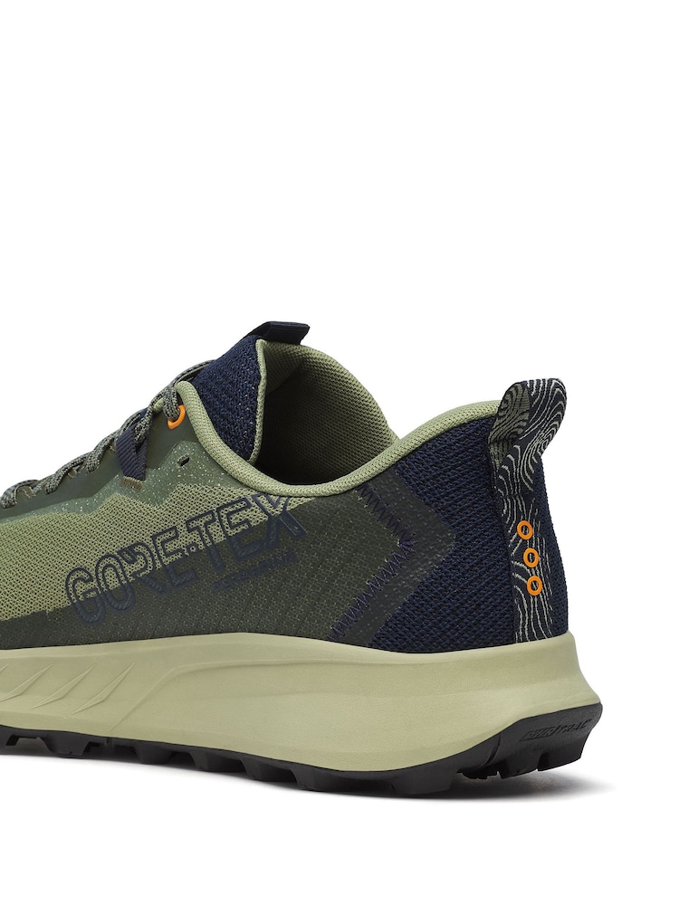 Saucony Mens Khaki/Cream Peregrine 15 GTX Trainers - Image 6 of 9