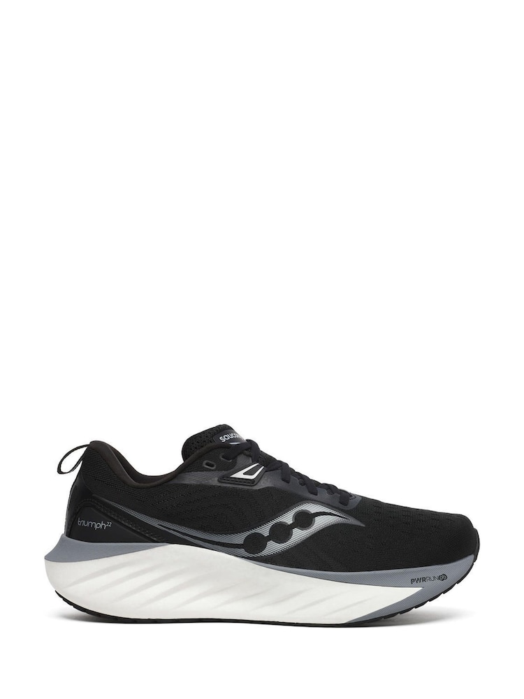 Saucony Mens Triumph 22 Black Trainers - Image 1 of 6