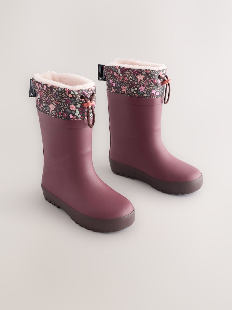 Burgunderrot - Gummistiefel mit Bündchen - Bild 1 von 1 Burgunderrot - Gummistiefel mit Bündchen - Bild 1 von 1