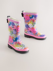 Multi Graffiti Printed Wellies - Image 1 of 5