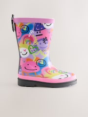 Multi Graffiti Printed Wellies - Image 2 of 5