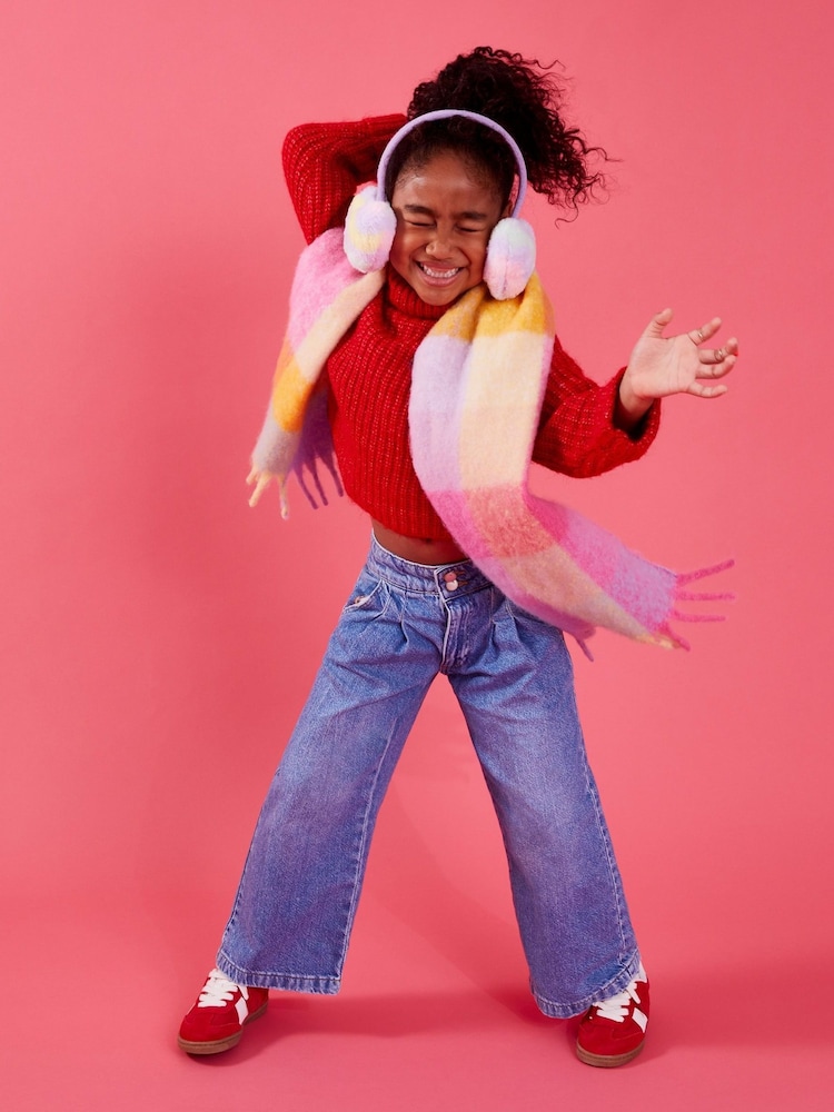 Angels By Accessorize Check Blanket Scarf - Image 2 of 3