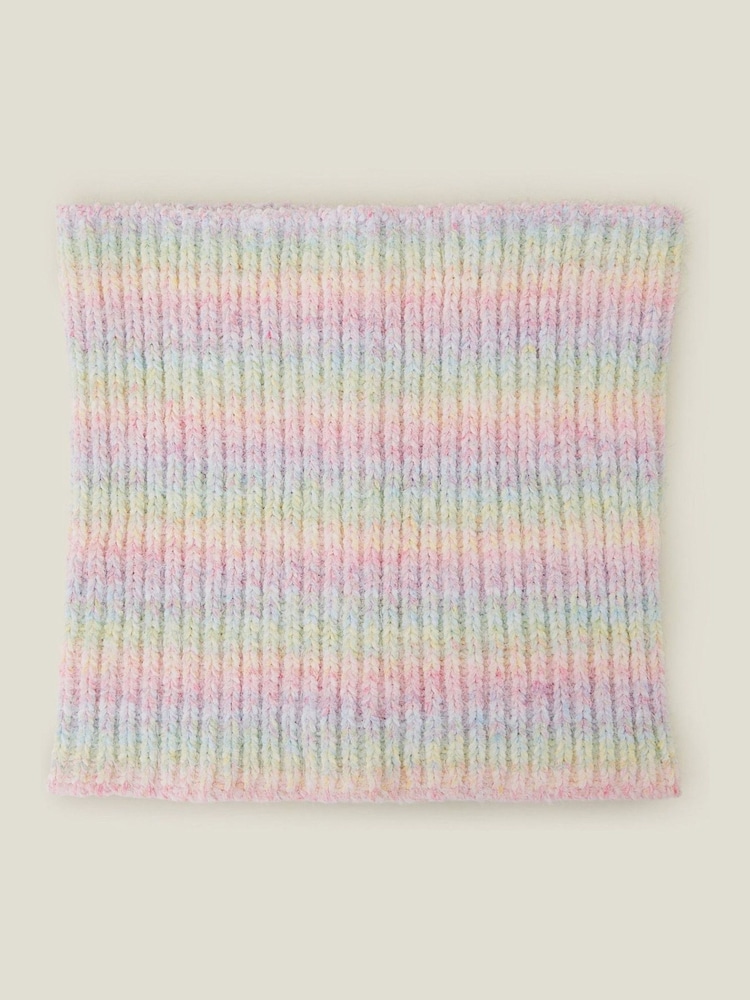 Angels By Accessorize Girls Ombre Rainbow Snood Scarf - Image 2 of 2