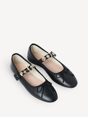 Loeffler Randall Black Chiara Mary Jane Shoes - Image 4 of 6