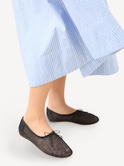 Loeffler Randall Black Landon Soft Ballet Shoes - Image 5 of 5