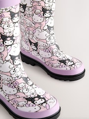 Black/Purple Hello Kitty and Friends Wellies - Image 3 of 5