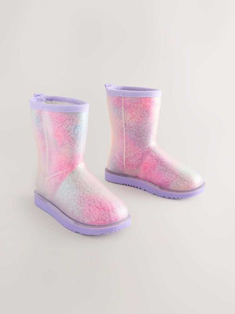 Rainbow Borg Lined Wellies - Image 1 of 1 Rainbow Borg Lined Wellies - Image 1 of 1