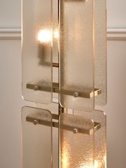 Lipsy Silver Crackle Glass Floor Lamp - Image 3 of 5