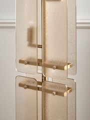 Lipsy Silver Crackle Glass Floor Lamp - Image 4 of 5
