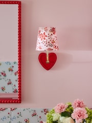 Cath Kidston Red/Pink Heart Locket Wall Light - Image 2 of 4