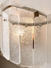 Lipsy Silver Crackle Glass Wall Light - Image 3 of 4