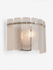 Lipsy Silver Crackle Glass Wall Light - Image 4 of 4