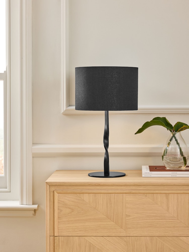 Jasper Conran London Brass Twist Table Lamp - Image 2 of 6