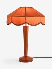 Laurence Llewelyn-Bowen Amber/Wood Speakeasy Table Lamp - Image 1 of 1
