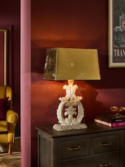 Laurence Llewelyn-Bowen Cream/Gold Corisette Table Lamp - Image 1 of 4